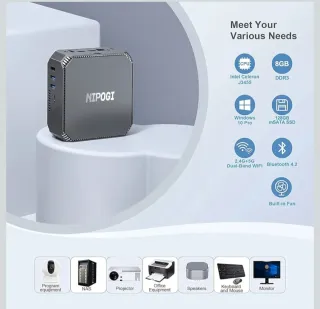 Mini PC NIPOGI Intel Celeron