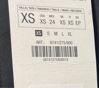 Mono Zara Negro Talla XS