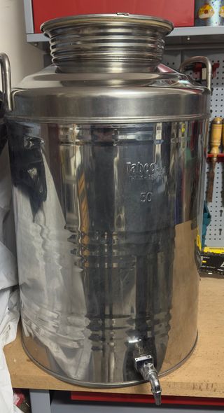 Depósito Acero Inox 50L con Grifo