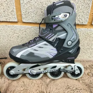 Patines Mujer talla 39 y protecciones, dos usos.