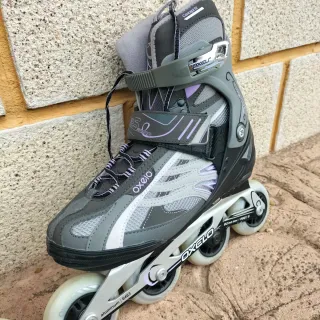 Patines Mujer talla 39 y protecciones, dos usos.