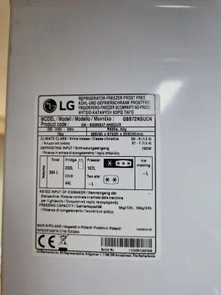 Frigorífico LG Combi No-Frost 384L Acero Inox