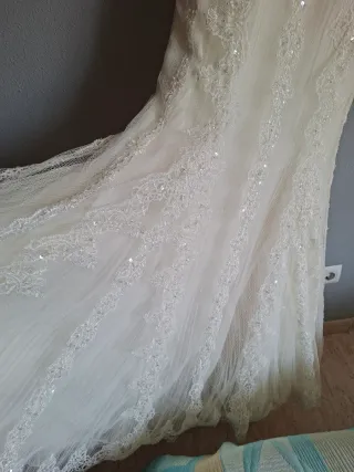 Vestido de Novia Encaje y Pedrería