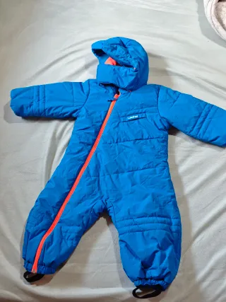Mono de nieve infantil azul