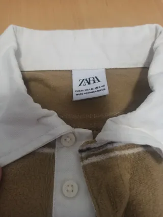 Camiseta Polo Rayas Zara Hombre Talla M