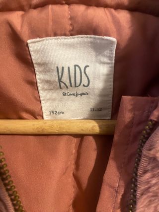 Abrigo pelo niña Talla 11/12