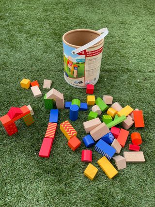 Bloques de construcción de madera para niños