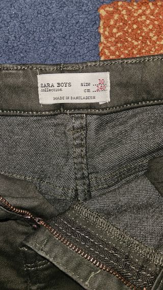 Pantalón Zara Boys Verde Oliva