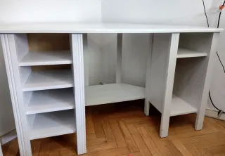 Escritorio de esquina blanco Ikea