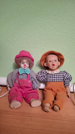 Lote de 2 muñecos antiguos