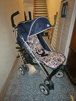 Silla de paseo robusta azul