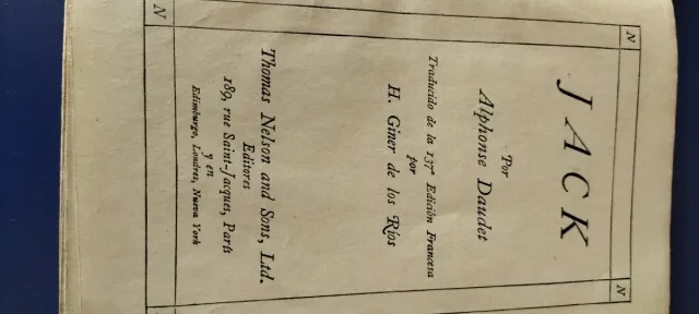 Libro Antico Jack di Alphonse Daudet