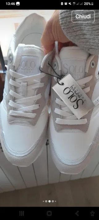 Solo Soprani Sneakers Trekking Beige/Bianco 43