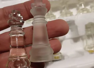 Tablero de ajedrez de cristal