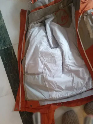 Abrigo de esquí naranja mujer talla 40