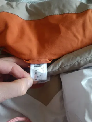 Abrigo de esquí naranja mujer talla 40