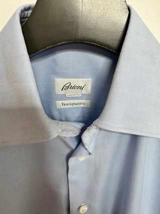 Camisa de lujo  Brioni Azul