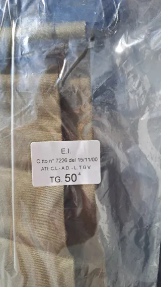 Pantaloni tg 50 verde militare