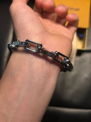 Pulsera Louis Vuitton Plata y Cristales