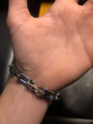 Pulsera Louis Vuitton Plata y Cristales