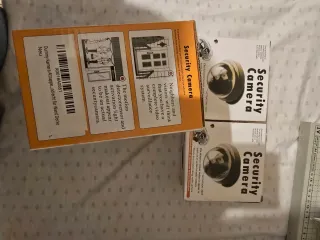 Cámara de seguridad falsa con luz