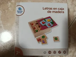Juego Letras Madera Mundo Diver 2+