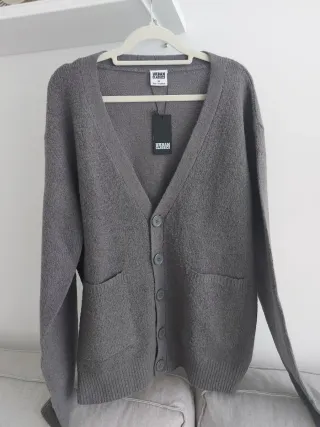 Chaqueta punto Urban Classics gris M
