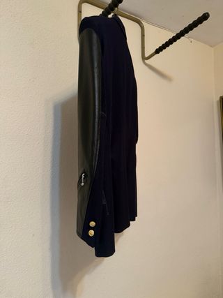 Chaqueta Junya Watanabe Piel Negra y Azul