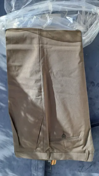 Pantaloni CONSERVA tg 52 lana verde militare