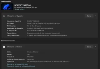 Pc Ordenador HP Pavilion Gaming Desktop TG01