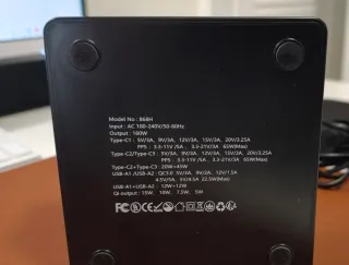 Cargador Base Múltiple USB-C  USB-A Tecnología GAN