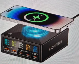 Cargador Base Múltiple USB-C  USB-A Tecnología GAN