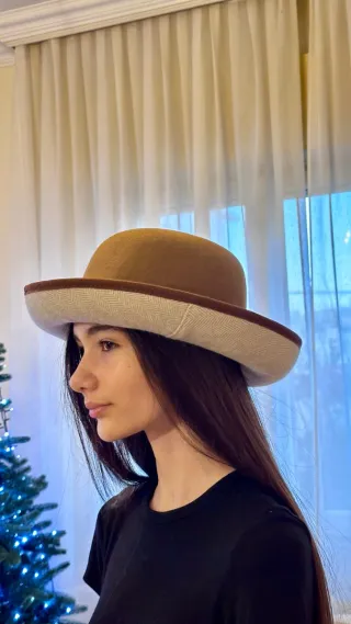 Cappello Montappone Beige e Marrone