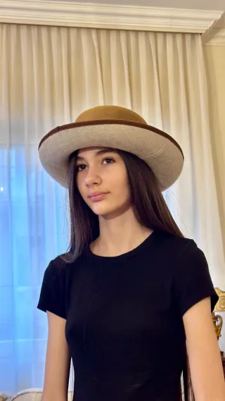 Cappello Montappone Beige e Marrone