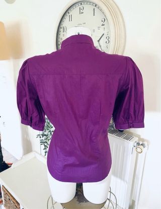 Blusa Vintage Morada Talla 42