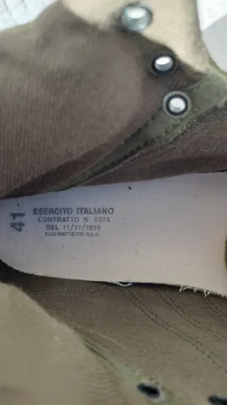 Scarpe militari tela verde tg 41