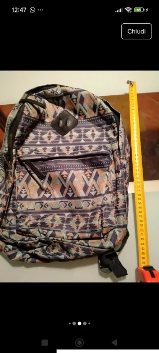 Zainetto fantasia etnica