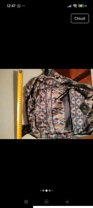 Zainetto fantasia etnica