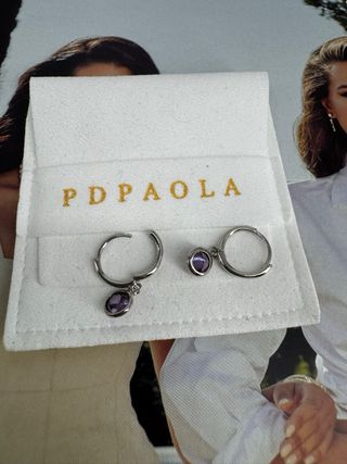 Pendientes PDPAOLA Plata y Lila