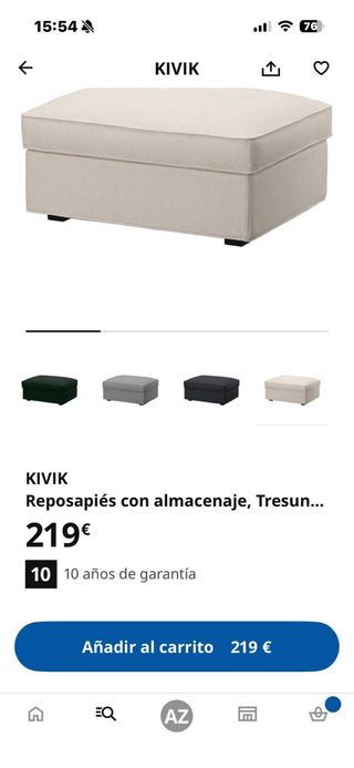 Reposapiés Ikea Beige