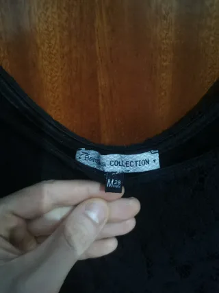 Vestido negro encaje