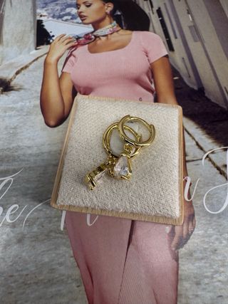 Pendientes oro lágrima circonita