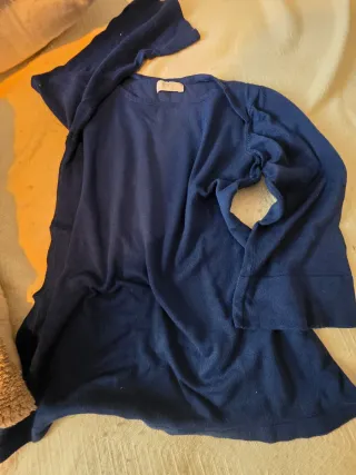 Camiseta Milano manga 3/4 azul talla única