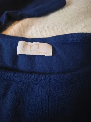 Camiseta Milano manga 3/4 azul talla única