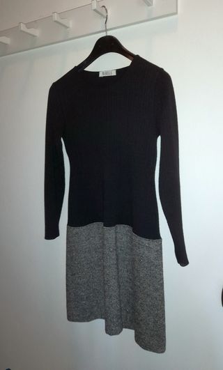 Tailleur Marella lana grigio nero IT 44 vintage