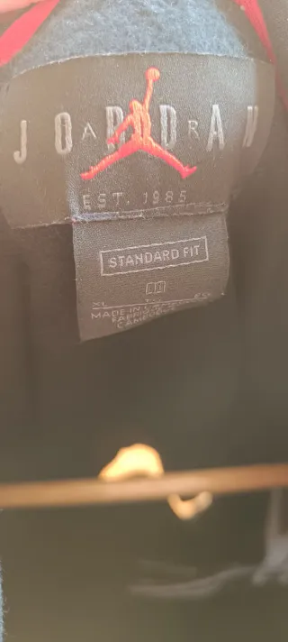 Sudadera Jordan Bordada Negra Talla XL