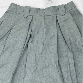 Falda Zara Gris Plisada