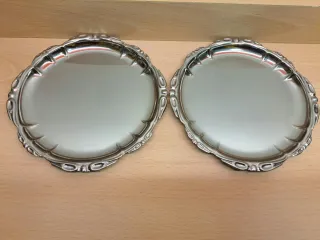 Sottobicchieri grandi vintage in acciaio Max