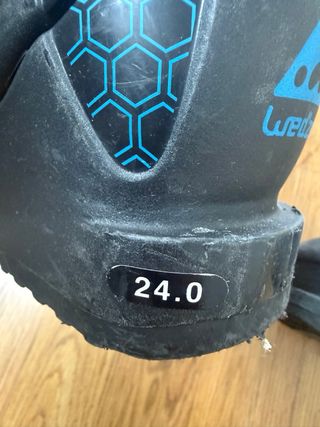 Botas de esquí infantiles negras talla 38-39