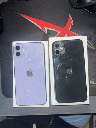 Pack 2 iPhone 11 Morado y Negro